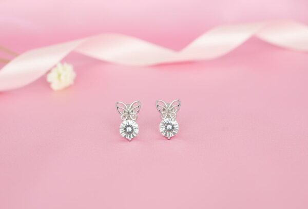 Butterfly Spark Crystal Stud Earrings